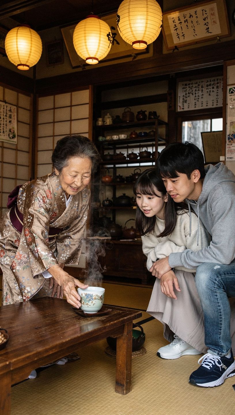 ティーリーフが美しく並べられた箱の画像