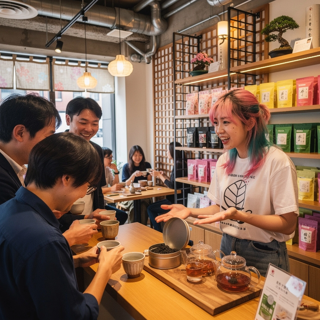 香り高いお茶と焼き菓子が並ぶティータイムのテーブルセッティング
