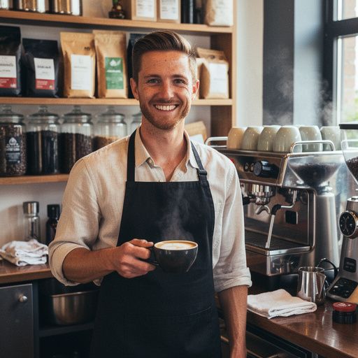 新鮮な豆から抽出された香り高いコーヒーのカップ。